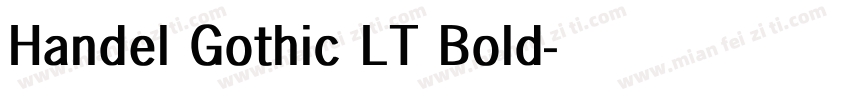Handel Gothic LT Bold字体转换